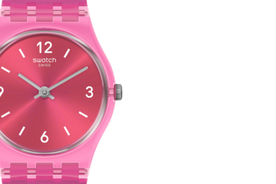 Swatch Fairy Cherry Quartz Pink Dial Ladies Watch LP158