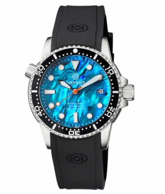 Deep Blue Master 1000 II 44MM Automatic Diver Ceramic Bezel-Blue Abalone Dial