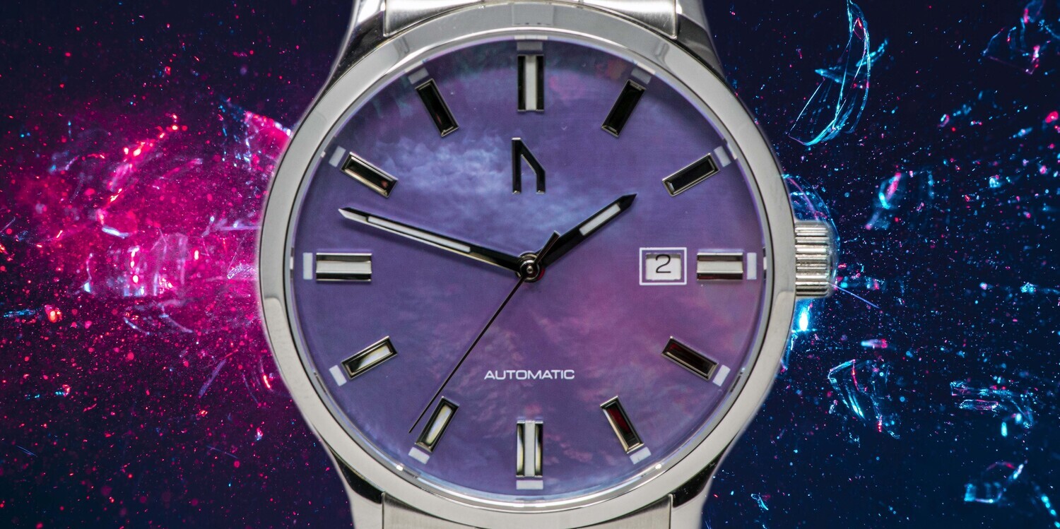 100m Sport Diver Purple Mother of Pearl