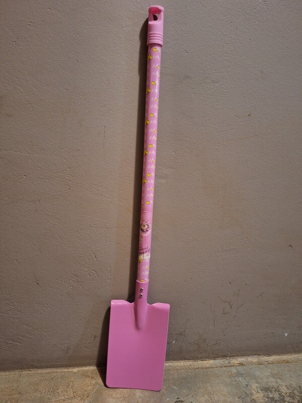 Pink Kiddies Steel Shovel