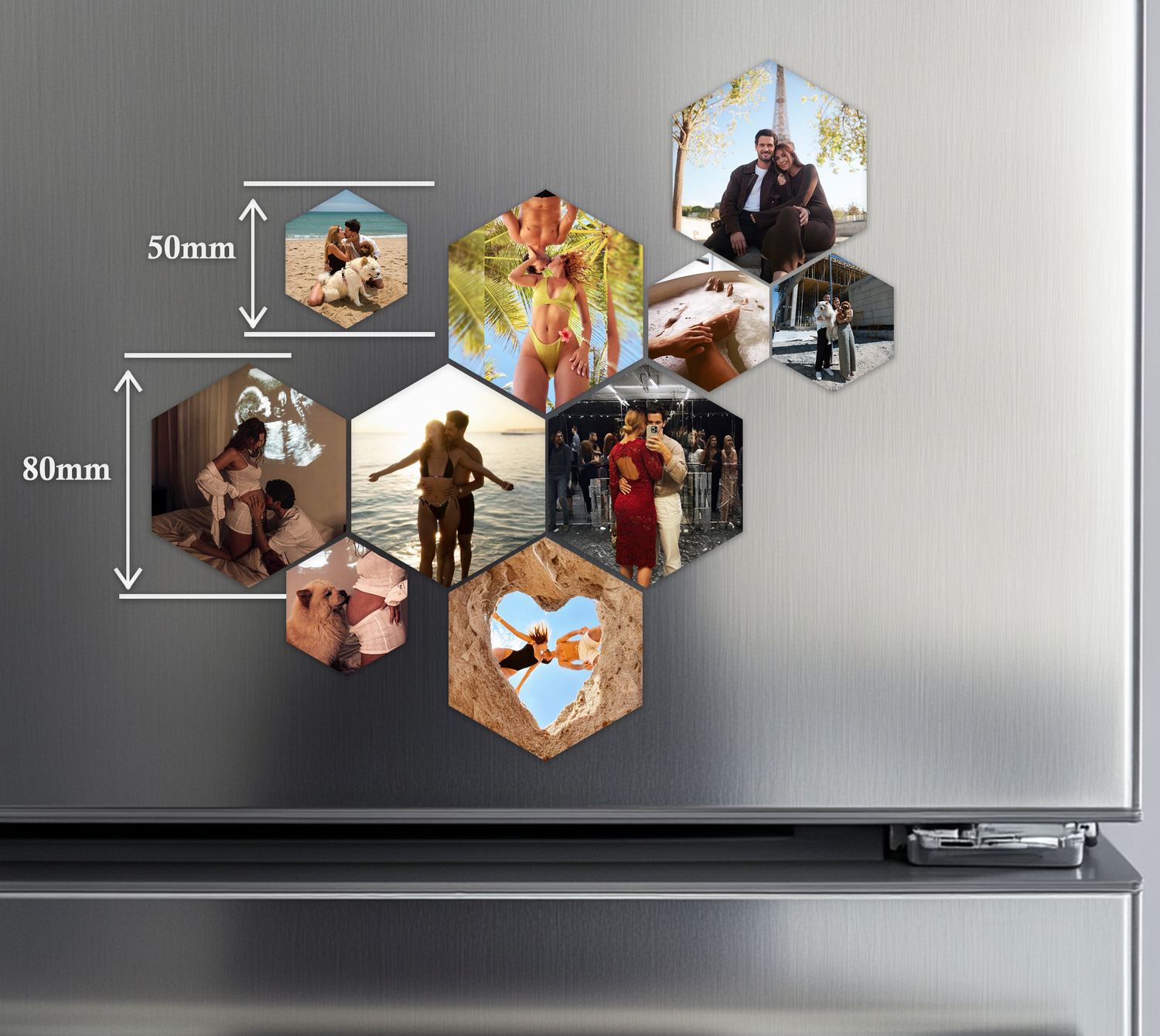 cadou iubit ,cadou iubita,cadou mama,cadou tata,cadou familie,cadou personalizat , magneti frigider , poze magnetice , poze hexagonale 
