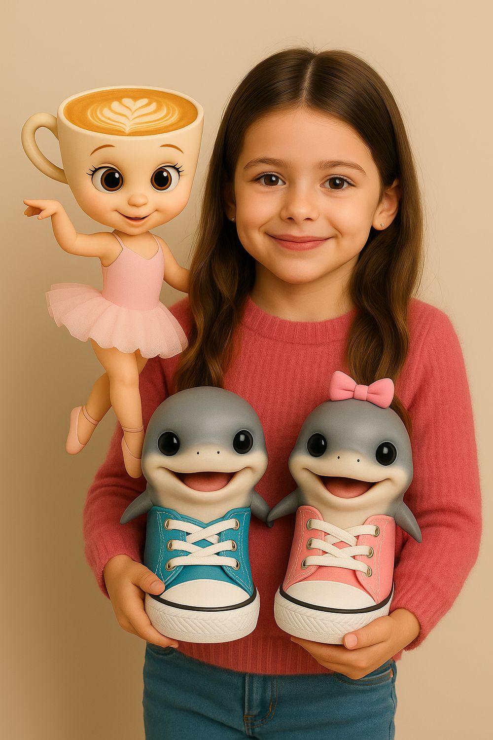 Caricatura copil +tralaleritos+ ballerina cappuccina 10*15cm