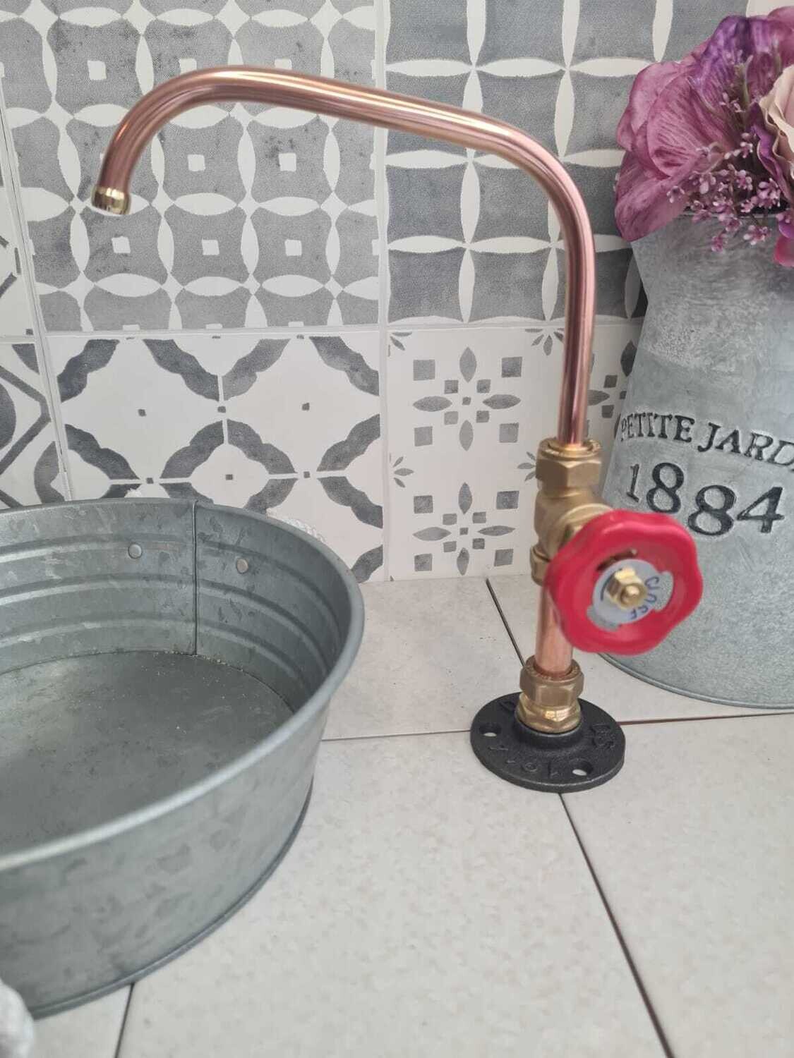 (Montana) Twist valve operated copper tap 10mm spout