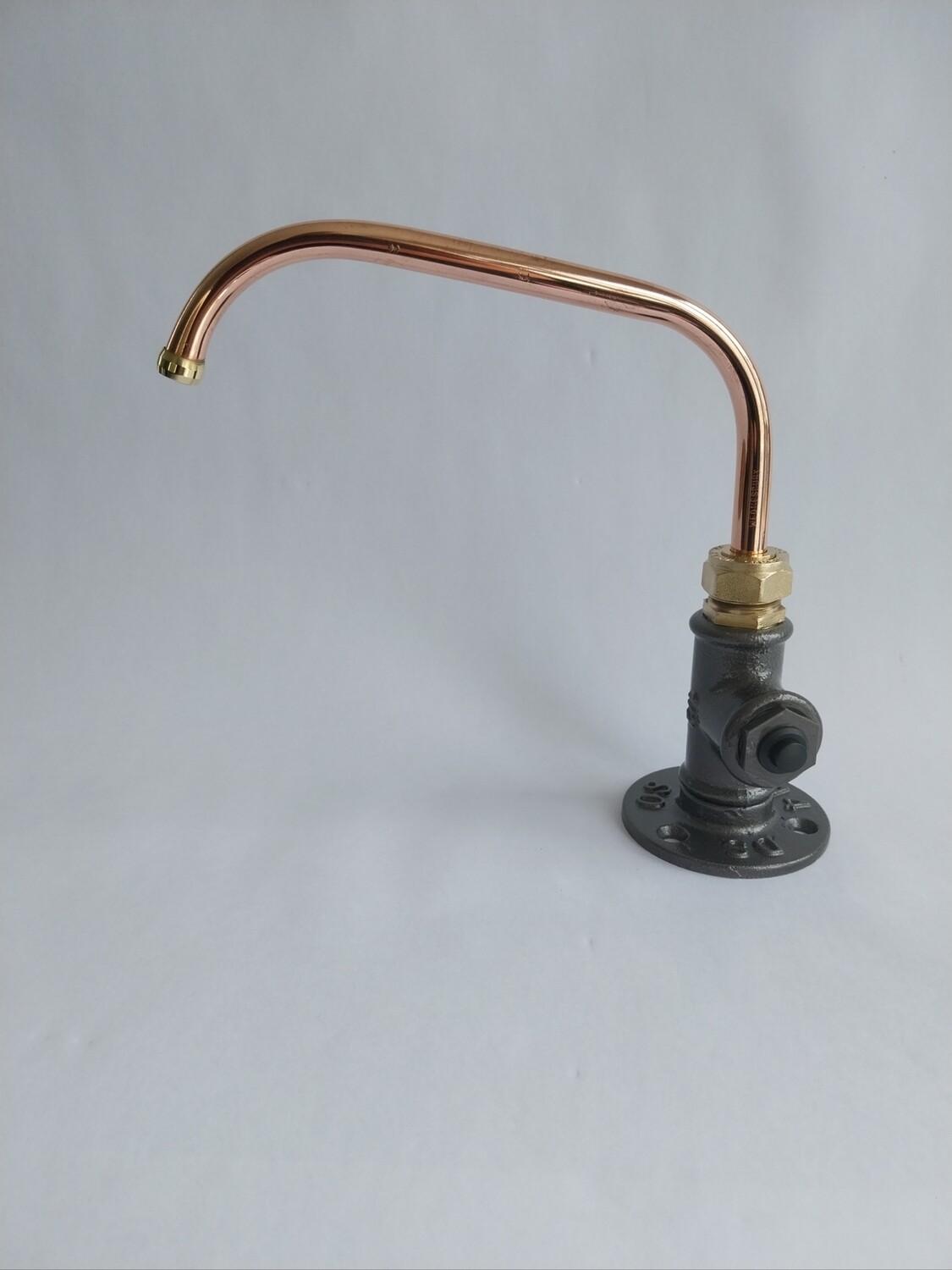 (Tennessee) 12v switch operated copper & cast iron tap 10mm spout