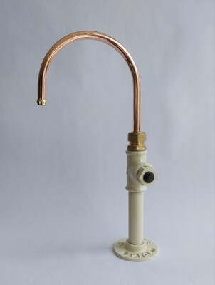 (Texas) 12v switch operated copper & tall cast iron tap 10mm spout