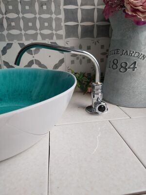 (Wichita) 12v switch operated aluminium tap 10mm spout