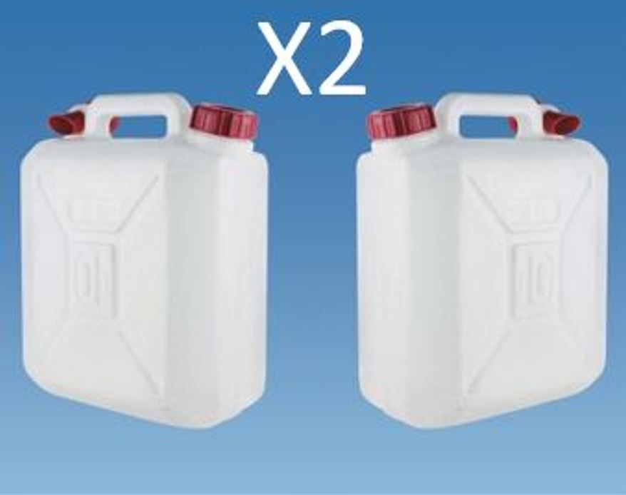 2x 10L containers