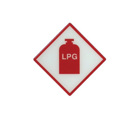 Self Adhesive LPG Sticker