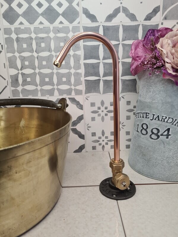 (Arizona) 12v switch operated copper tap 10mm spout (Arizona) 12v switch operated copper tap 10mm spout