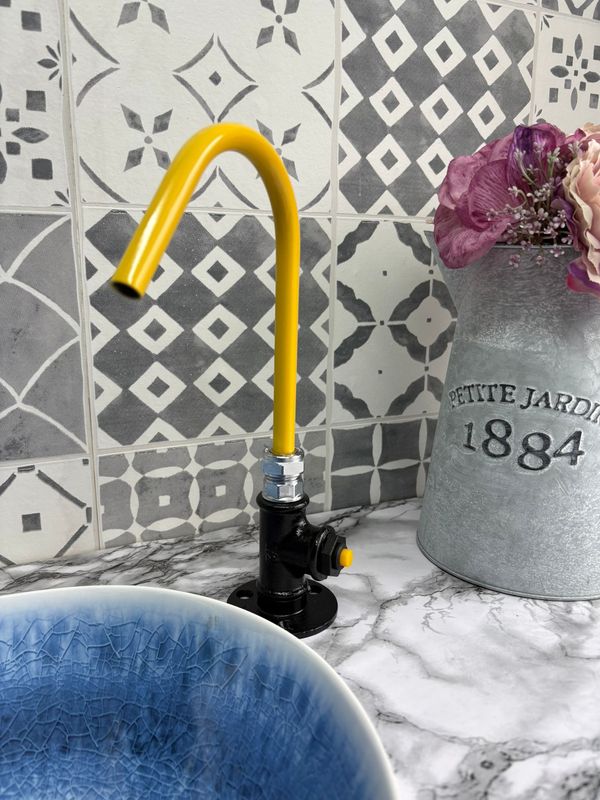 (Alva) 12v switch operated, painted aluminium tap 12mm spout