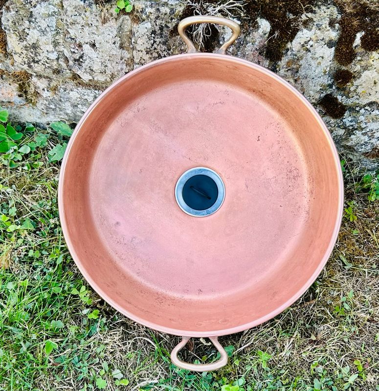Vintage French Copper Jam Pan Sink