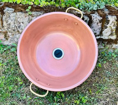Vintage French Copper Jam Pan Sink Vintage French Copper Jam Pan Sink