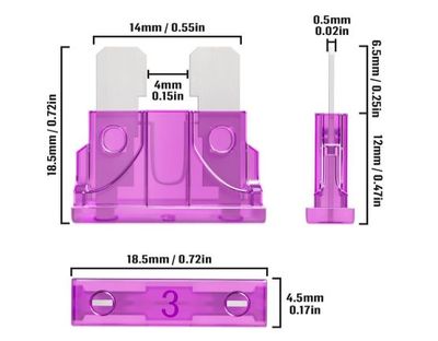 3A Standard Blade Fuse 3A Standard Blade Fuse
