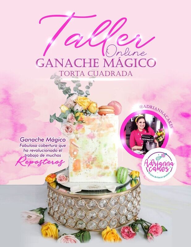 Taller Ganache Mágico Torta cuadrada online