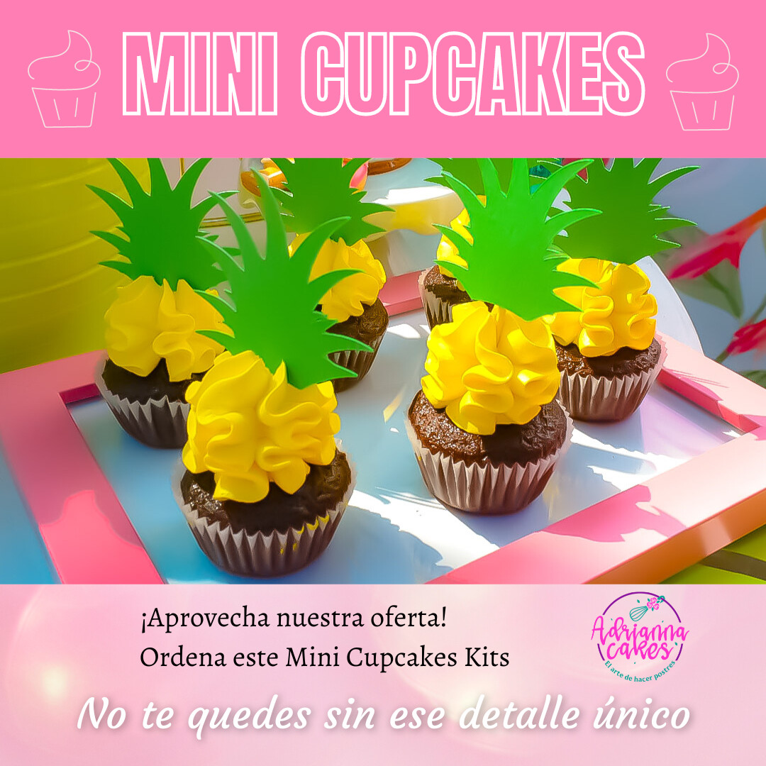 Mini cupcakes decorados 30 uds