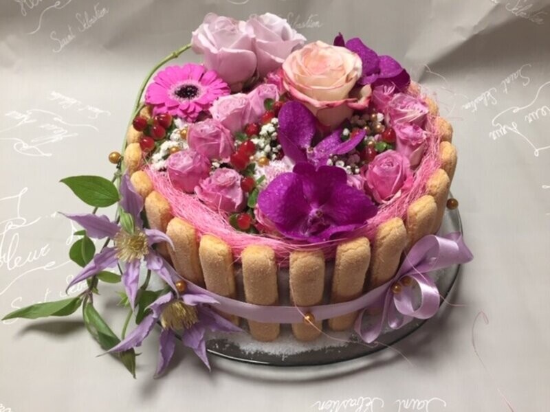 Gâteau de fleurs