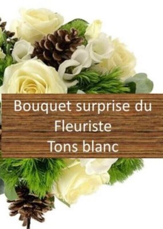 Bouquet du fleuriste blanc