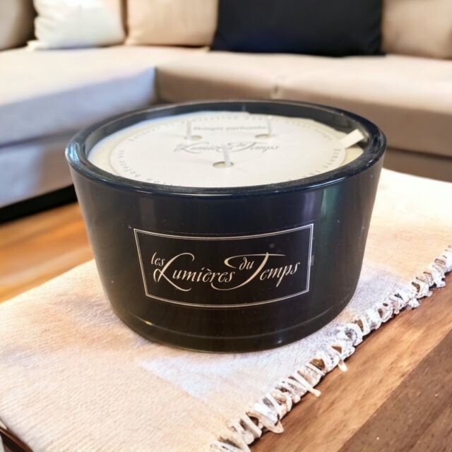 BOUGIE LUXE "les lumières du temps" Ambre Noir