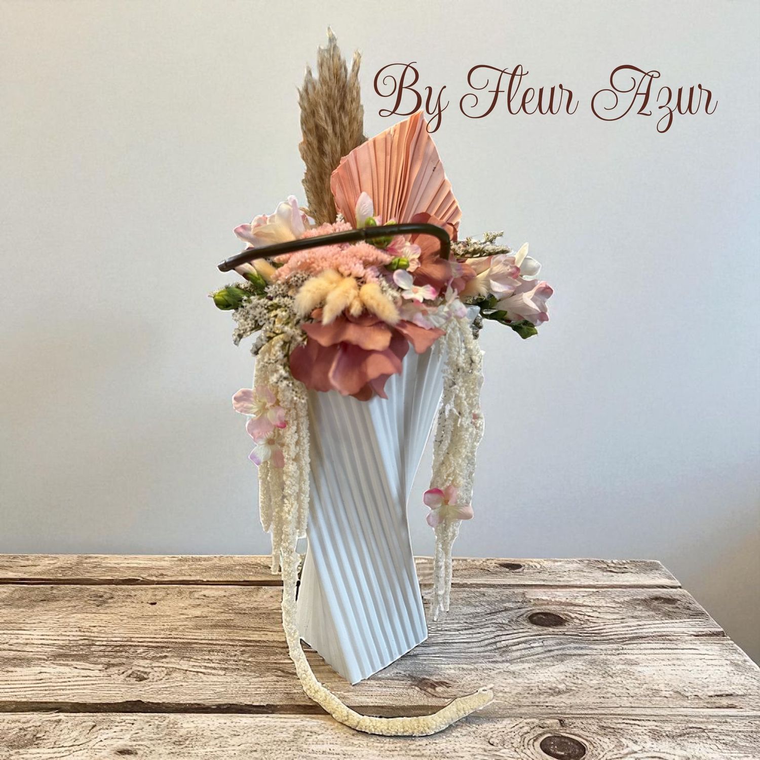 Confection hauteur pastel rose