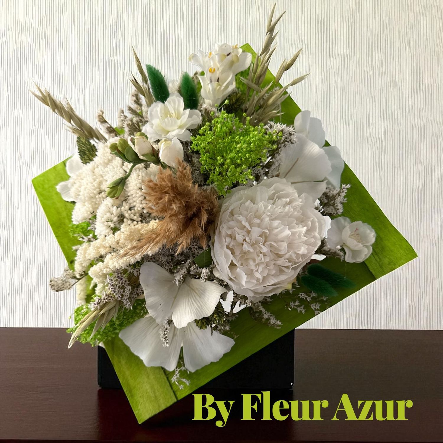 BOUQUET cadre en fleurs sèche et tergale