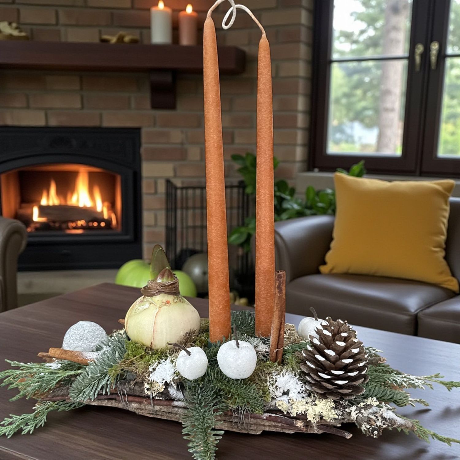 Centre de table amaryllis