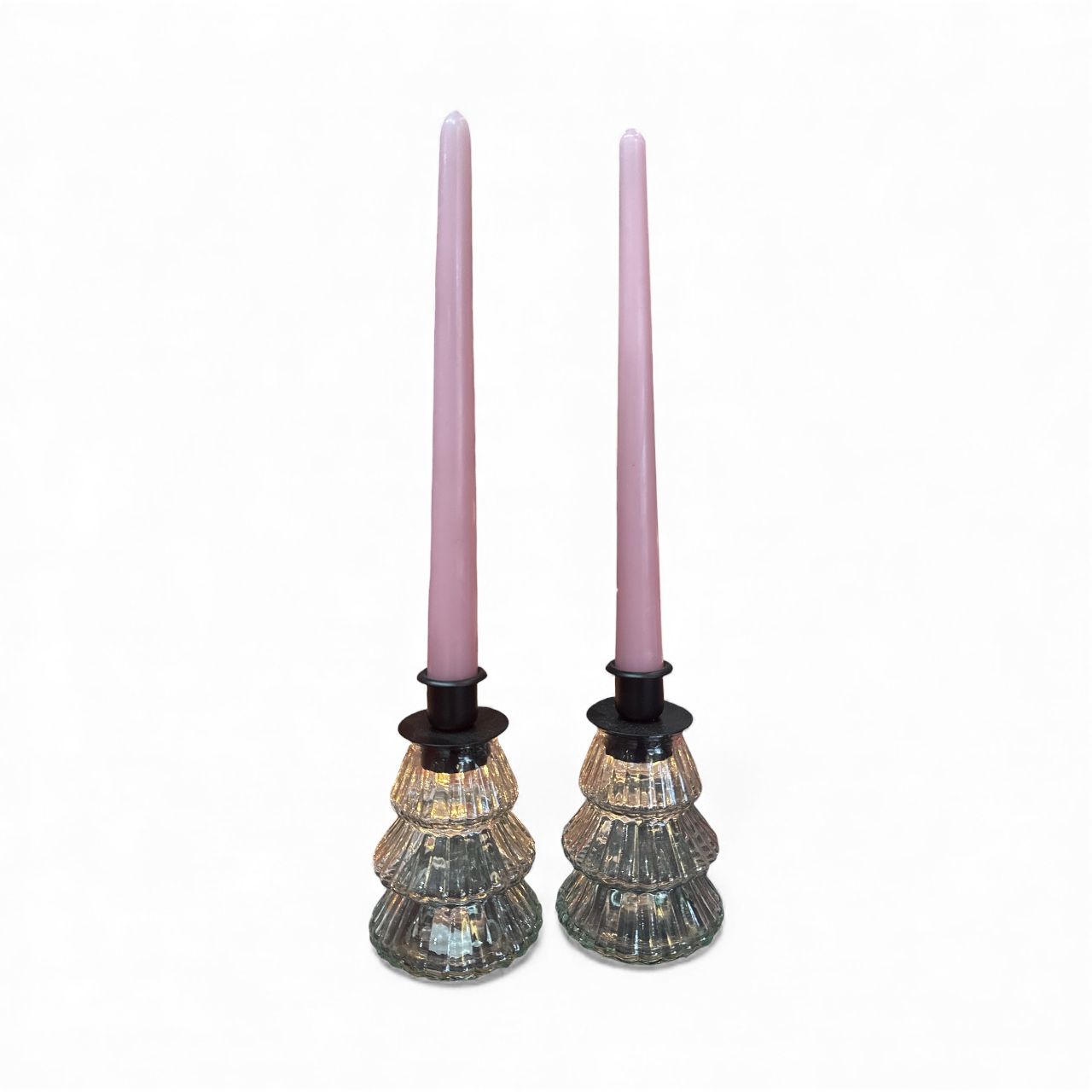 Duo vintage de bougeoirs