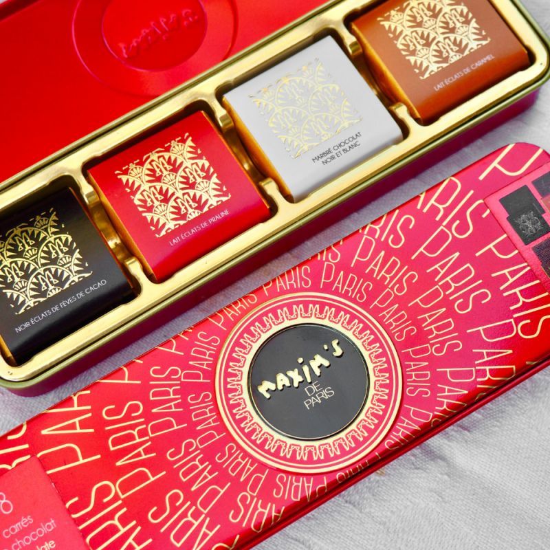 Plumier métal 8 carrés de chocolats