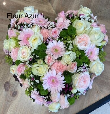Cœur Funéraire Tendre Pensée – Livraison de fleurs de deuil proche de Nantes Cœur Funéraire Tendre Pensée – Livraison de fleurs de deuil proche de Nantes