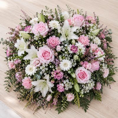 Coussin Funéraire Champêtre Rose et Blanc – Livraison proche de Nantes Coussin Funéraire Champêtre Rose et Blanc – Livraison proche de Nantes