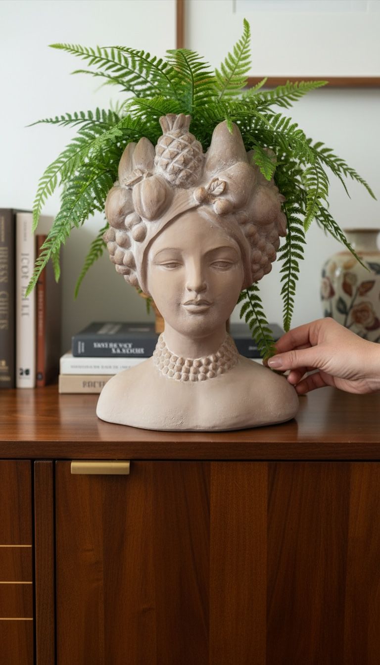 STATUE CACHE POT JOSEPHINE