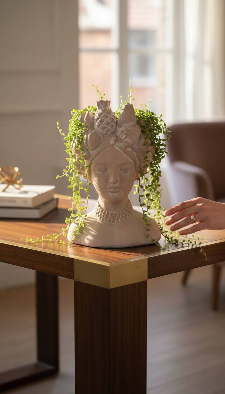 STATUE CACHE POT JOSEPHINE