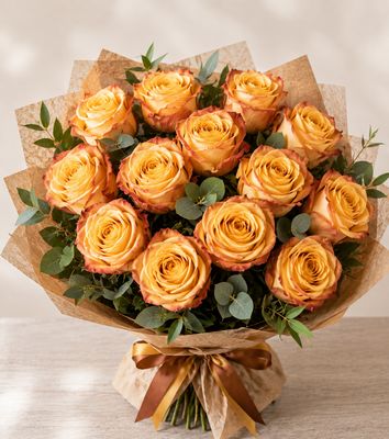 Bouquet Silantoi – Roses Équateur aux Nuances Dorées et Cuivrées | Fleur Azur Bouquet Silantoi – Roses Équateur aux Nuances Dorées et Cuivrées | Fleur Azur