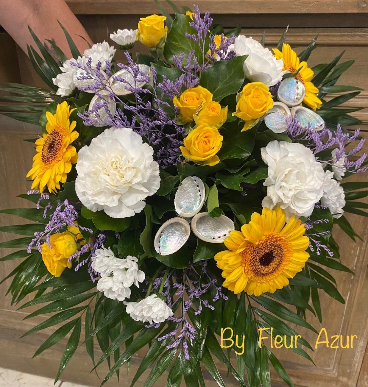 Bouquet Estival Jaune, Blanc et Lavande | Fleur Azur