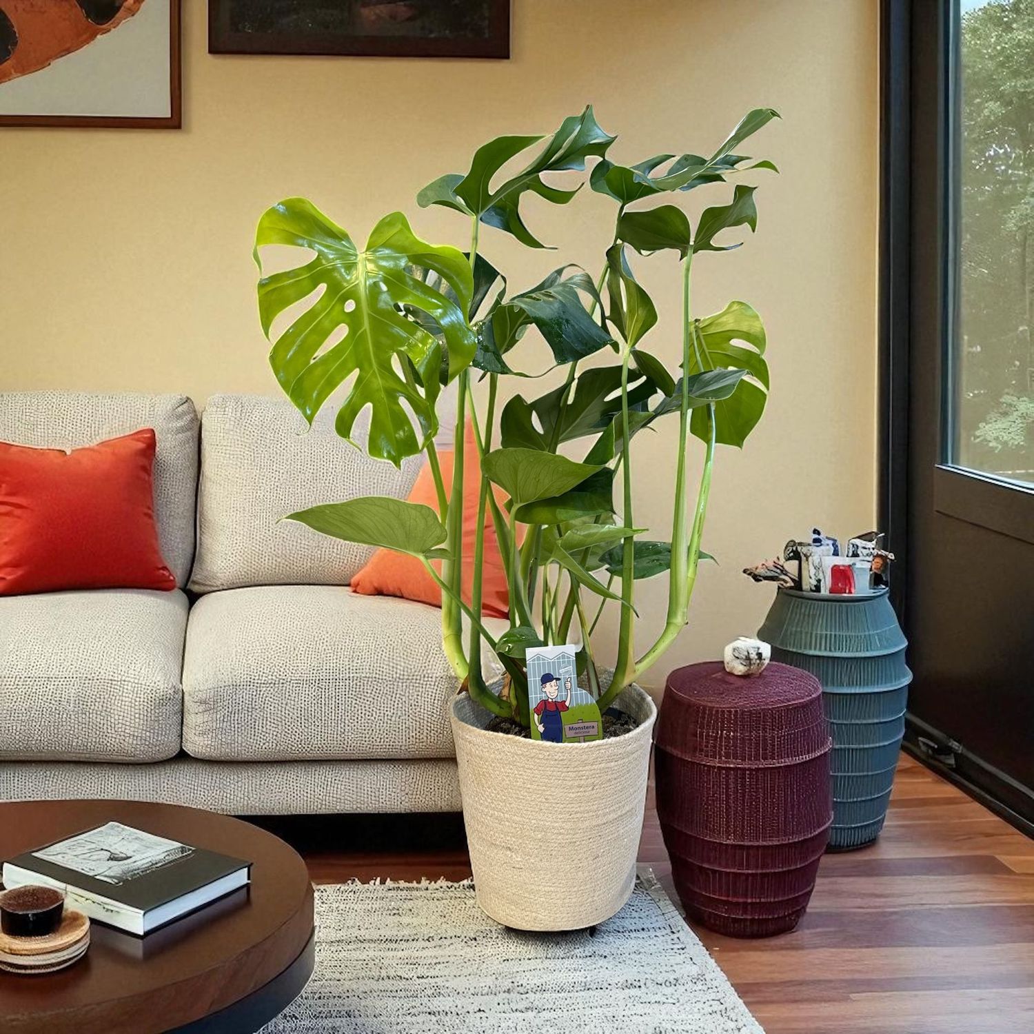 Philo Monstera – Grande Plante Tropicale Décorative | Fleur Azur