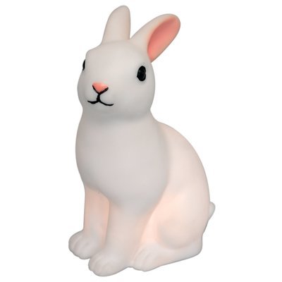 White rabbit shaped LED night light with on/off switch White rabbit shaped LED night light with on/off switch
