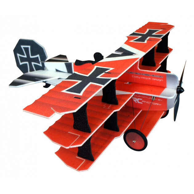 Crack Fokker DR1 -  Voss  Red/ Yellow