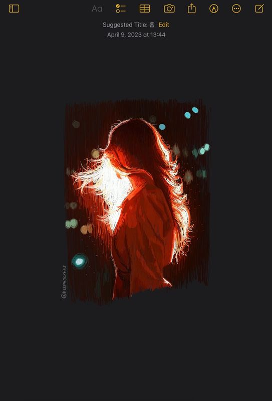 Drawing on the notes app pt. 1