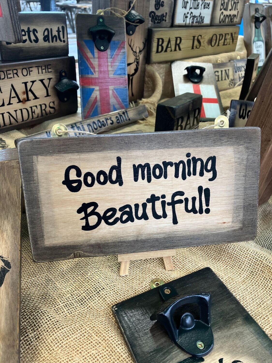 Good Morning Beautiful Sign