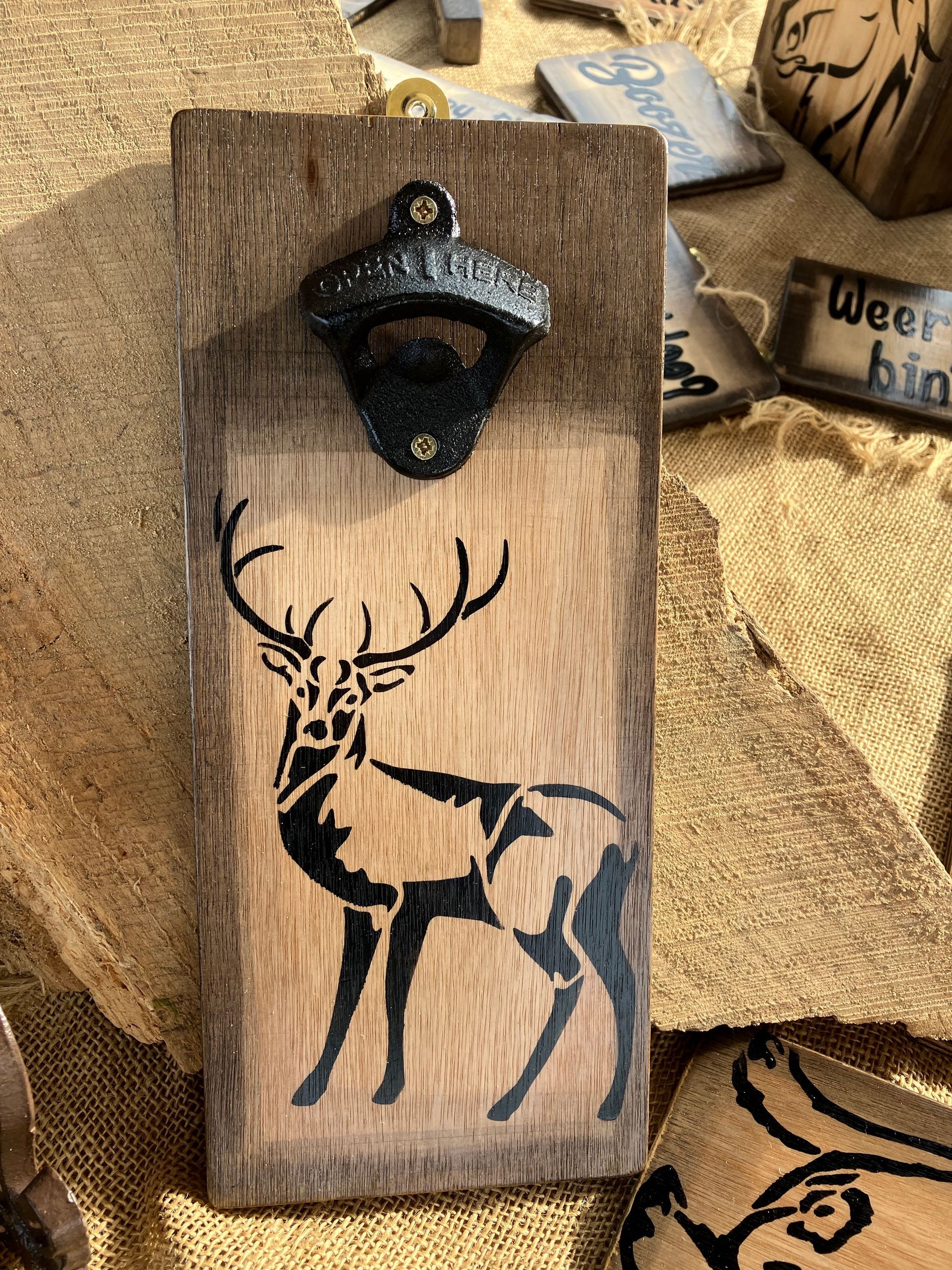 Stag Bottle Opener, Stag art