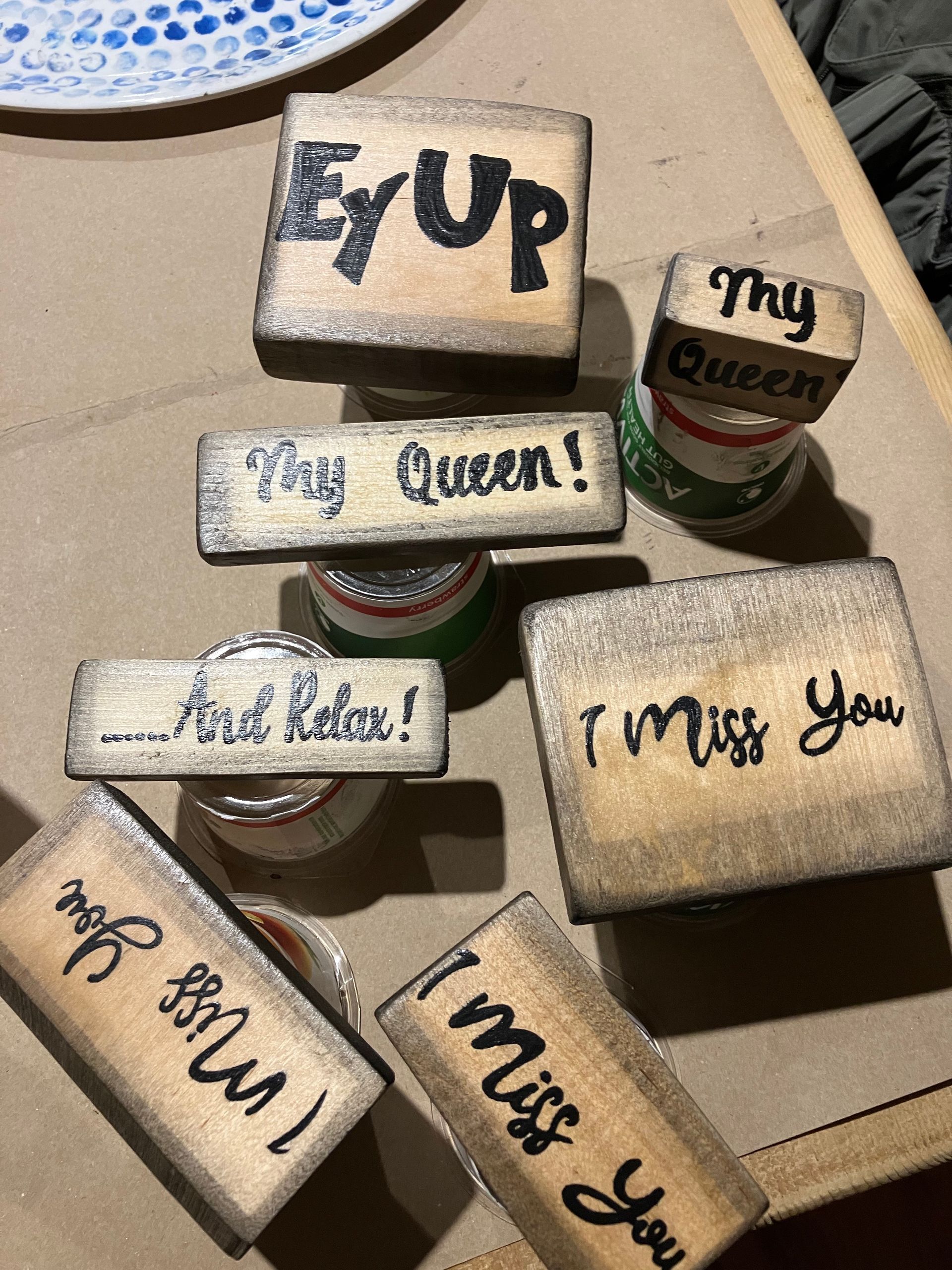 I Love you Wooden Block