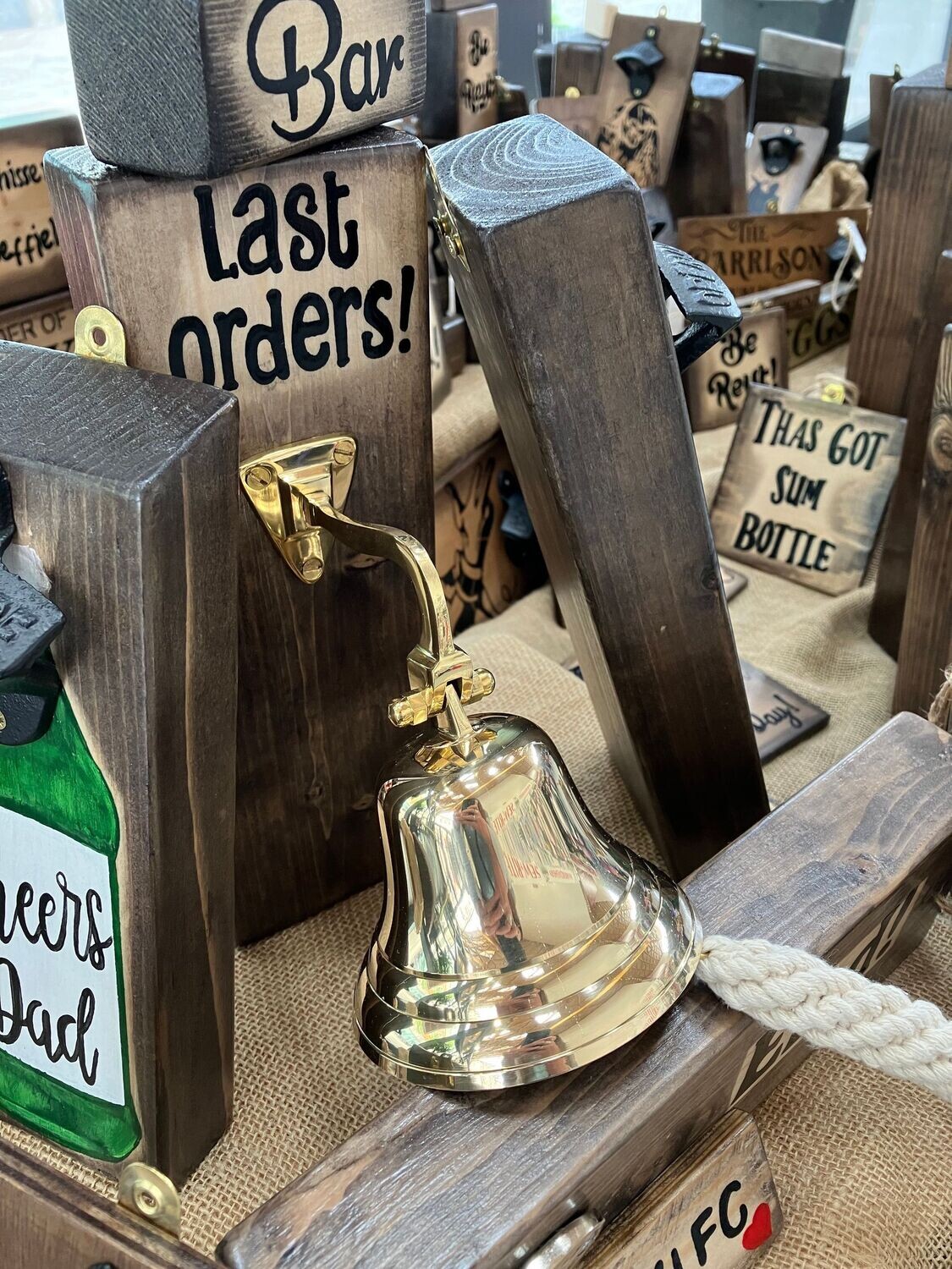 Last Orders Bell solid brass