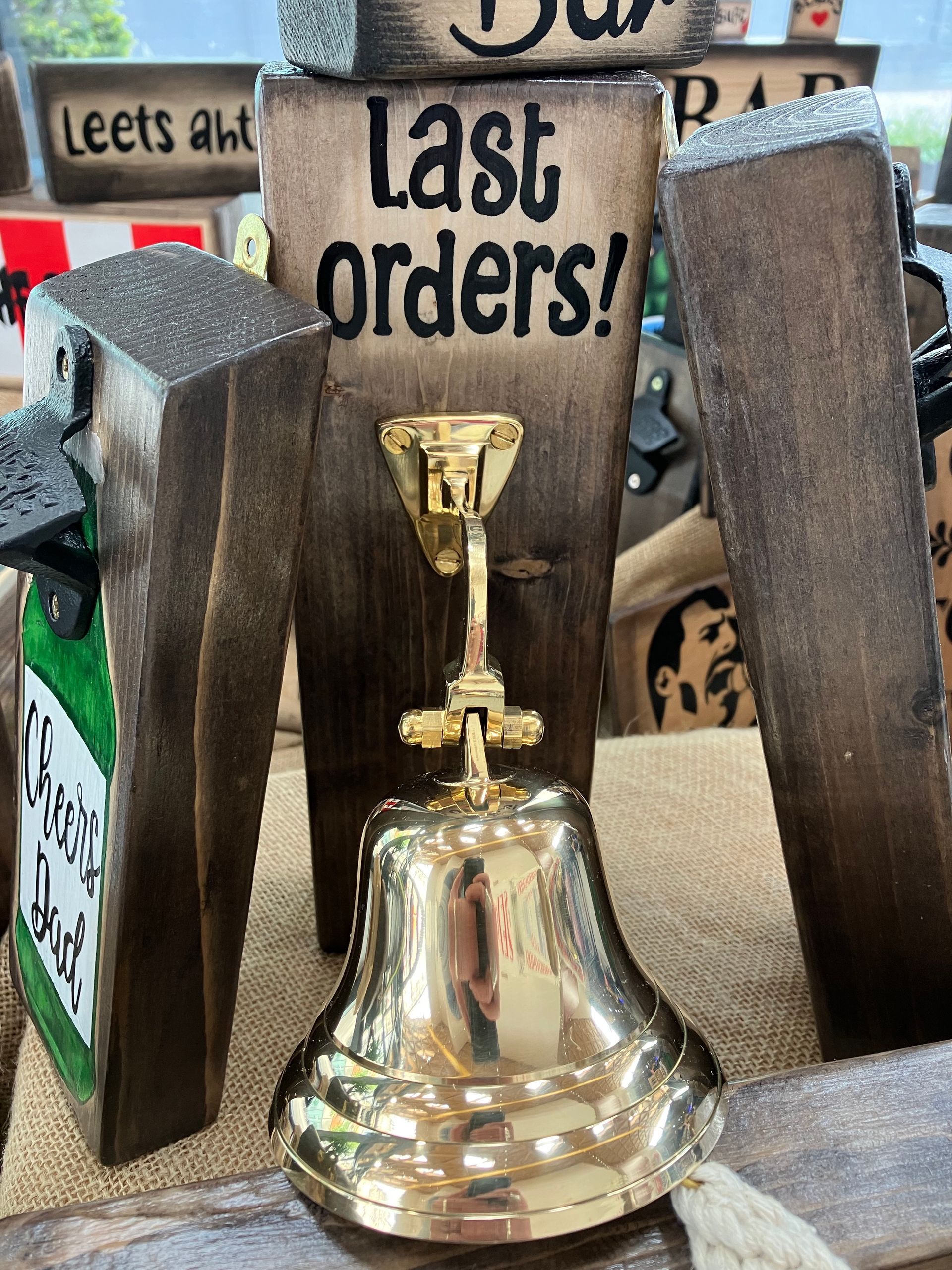 Last Orders Bell solid brass, solid brass bell, must have bar accessory
