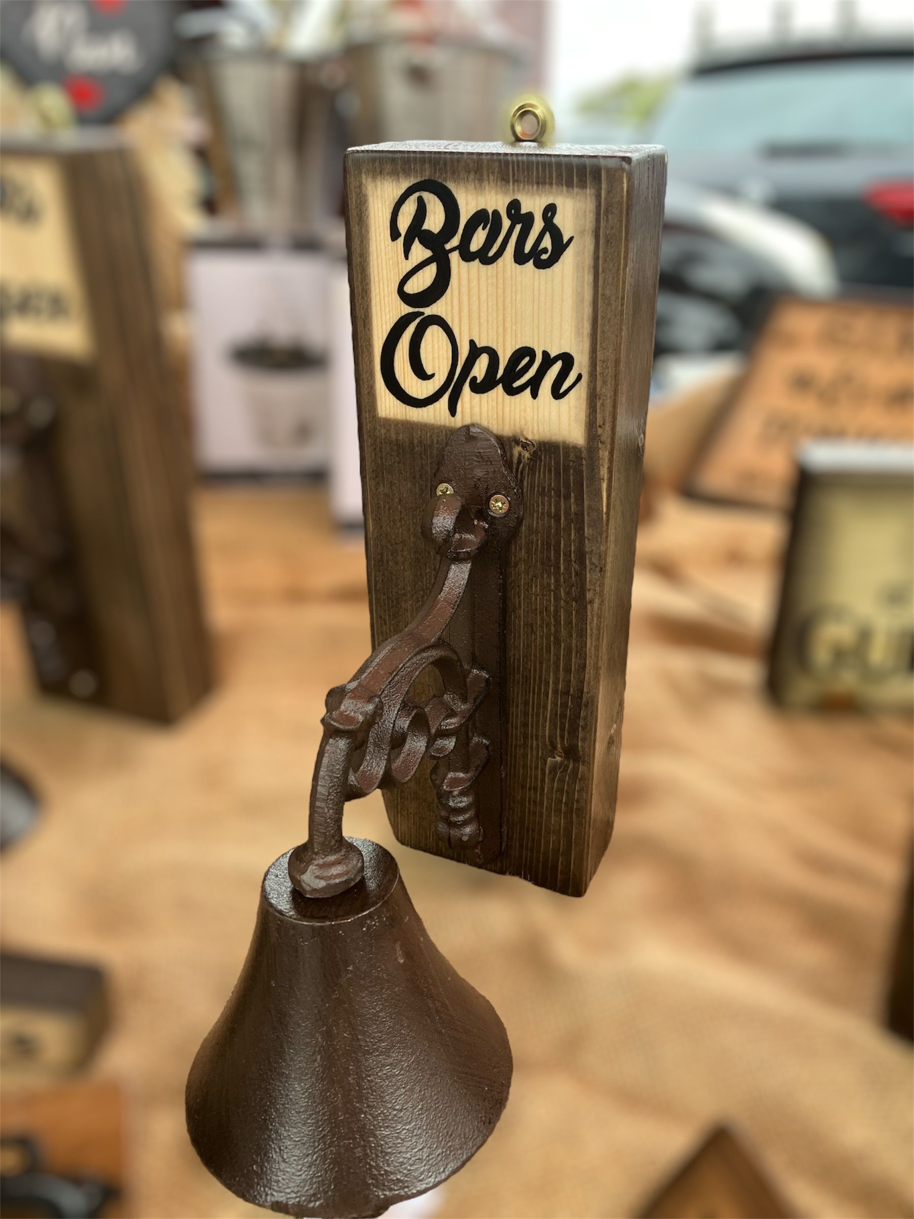 last orders bell, bellend bell, last orders bells, cast iron bell, rustic cast iron bell