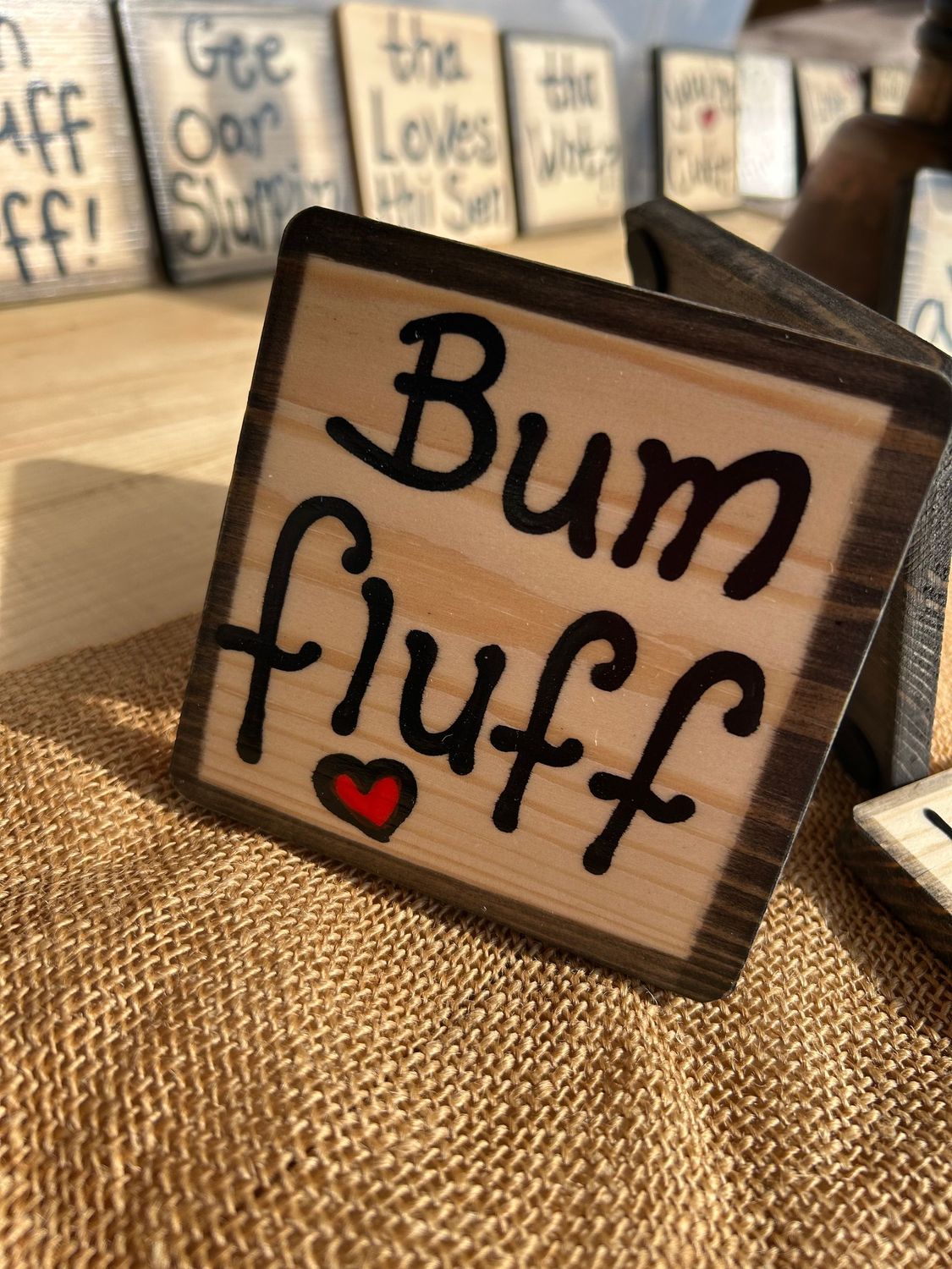 Hubby gift, boyfriend gift, partner gift, a gift for him, bum fluff, you are my bum fluff, Personalised Hand Painted Coaster Hubby gift, boyfriend gift, partner gift, a gift for him, bum fluff, you are my bum fluff, Personalised Hand Painted Coaster