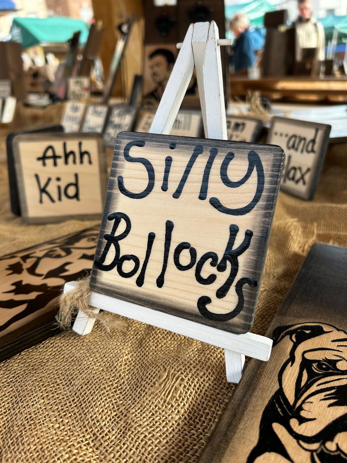 Silly Bollocks Coaster, Hand painted coaster, Personalised Coaster, funny gift, bollocks gift Silly Bollocks Coaster, Hand painted coaster, Personalised Coaster, funny gift, bollocks gift
