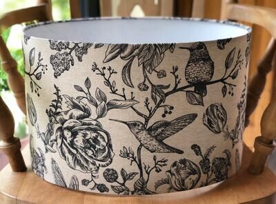 Hummingbirds & Roses Lampshade