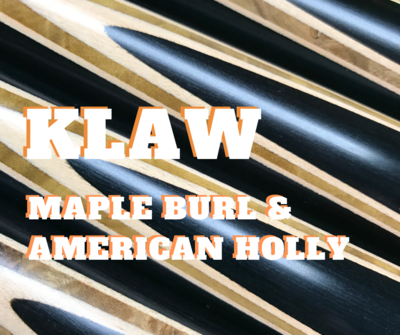 &#39;KLAW&#39; spliced  with American Holly &amp; Maple Burl.