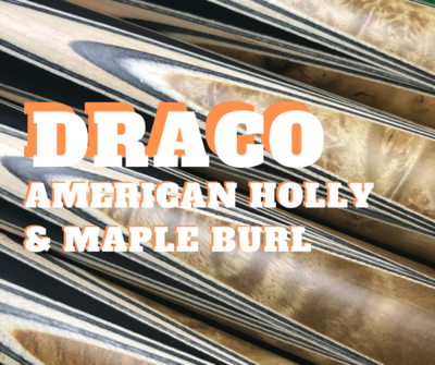 &#39;DRACO&#39; spliced with American Holly &amp; Maple Burl.