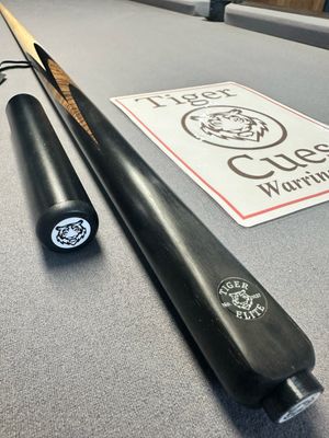 Tiger ELITE Pro 1Pc Maple &amp; Macassar Ebony - AZAZEL Cue (15.0oz (9.9mm tip) Ltd Edition: 0137