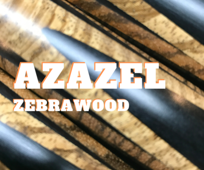 'AZAZEL' spliced with Zebrawood &amp; Ebony.